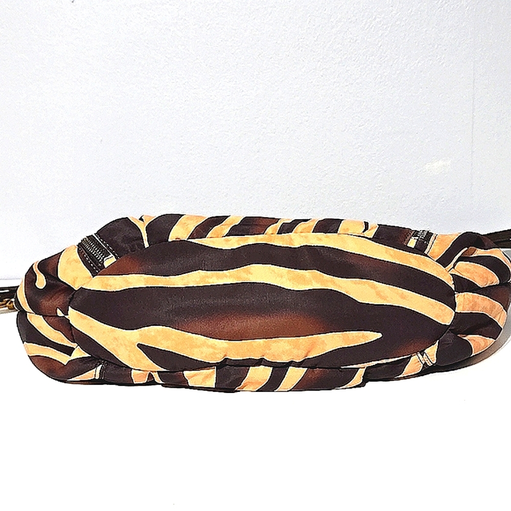 Vince Camuto Black and Tan Shoulder Bag with Zebra Print - Picture 11 of 14